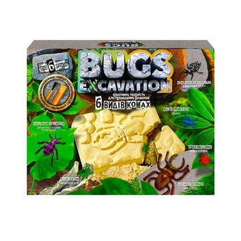 Дитячий набір для проведення розкопок "Bugs Excavation" Жуки Danko Toys BEX-01U (BEX-01-06U)