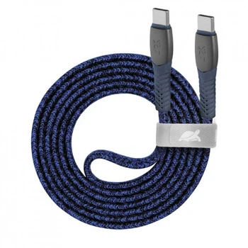 Дата кабель USB-C to USB-C 1.2m USB 2.0 3А 60W blue RivaCase (PS6105 BL12) (321565)