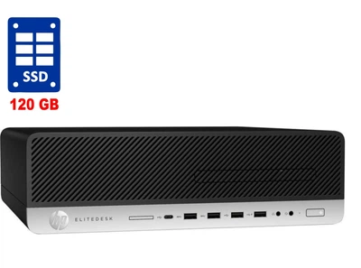 ПК HP EliteDesk 800 G3 SFF / Intel Core i3-6100 (2 (4) ядра по 3.7 GHz) / 4 GB DDR4 / 120 GB SSD / Intel HD Graphics 530 б/у