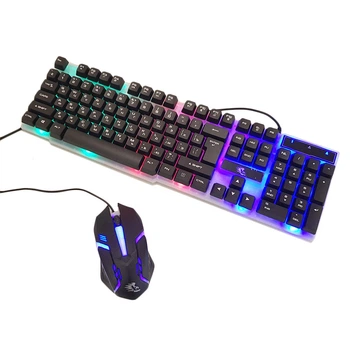 Ігрова провідна клавіатура з підсвічуванням та мишкою KEYBOARD KT-288
