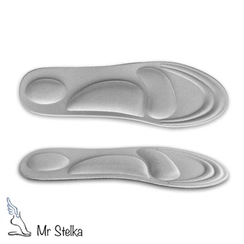 Устілки м'які на кожен день Comfort insoles 42.5-38р (27.5-24.5см), Sponge Foam сірого кольору, H-13 №6