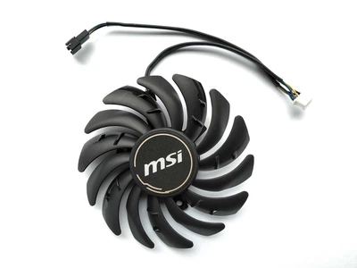Вентилятор PowerLogic для видеокарты MSI MECH (оригинал) 87 мм PLD09210S12HH (PLD09210B12HH) (№391.2)