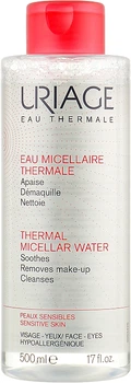 Міцелярна вода для чутливої ​​шкіри - Uriage Thermal Micellar Water Sensitive Skin 500ml () (701911-68589)