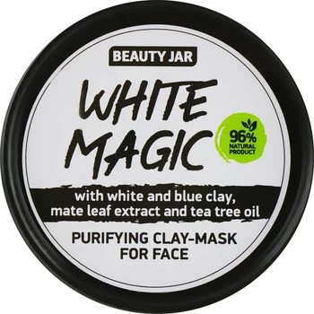 Маска для обличчя з екстрактом листя мате - Beauty Jar White Magic 120ml (810455-109076)