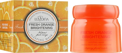 Нічна освітлювальна маска для обличчя з екстрактом апельсина - Dizao Lusidina Fresh Orange Brightening 100g (835364-19519)