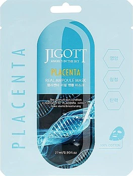 Ампульна маска з фіто-плацентою - Jigott Placenta Real Ampoule Mask 27ml.