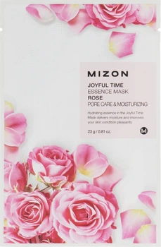 Тканевая маска для лица "Роза" - Mizon Joyful Time Essence Mask 23g (408491-12098)