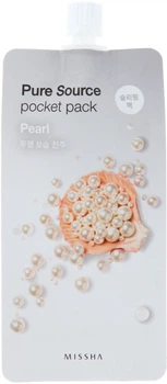 Ночная маска с экстрактом жемчуга - Missha Pure Source Pocket Pack Pearl 10ml (341599-4105)