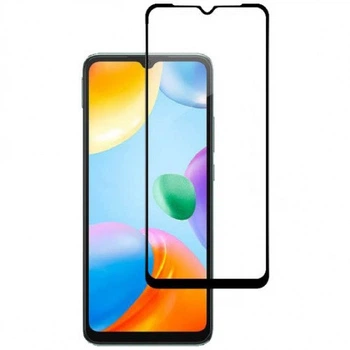 Защитное стекло LUX для Xiaomi Redmi 10C Full Сover черный 0,3 мм в упаковке