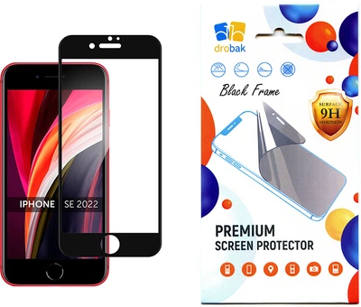 Защитное стекло Drobak Full Cover для смартфона Apple iPhone SE 2022 Black (505047)