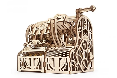 Механический 3D пазл Ukrainian Gears Кассовий аппарат (405 деталей)