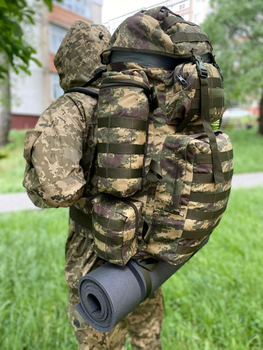 Рюкзак тактический штурмовой 110 л. военный с подсумками с ситемой Molle (Койот)