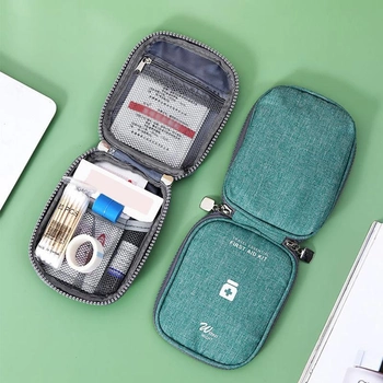 Комплект аптечек сумки органайзеры для медикаментов для путешествий для дома 2 шт (473518-Prob) Зеленый
