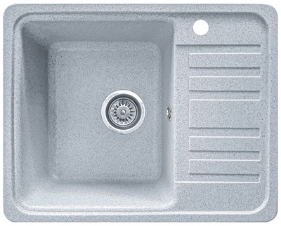 Мойка кухонна, прямоугольная, гранитная Valetti 9R 570x460мм Серая