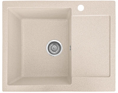 Мойка кухонная, прямоугольная, композитная Valetti 26R 62х50см Бежевая
