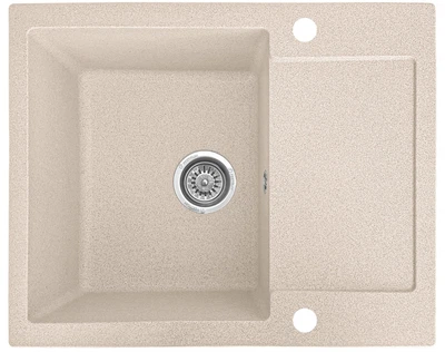 Мийка кухонна, прямокутна, композитна Valetti 26D 62х50см Бежева