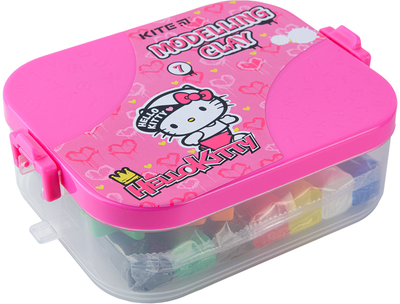 Пластилін Kite Hello Kitty 7 кольорів у боксі 380 г + 8 інструментів (HK22-080)