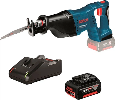 Аккумуляторная ножовка Bosch Professional GSA 18V-LI + акб GBA 18V 4.0 A/h + з/п GAL 18V-40 (0615990L6H)