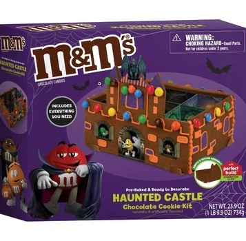 Пряниковиий Будиночок M&M's Halloween Haunted Castle Cookie Kit 734г