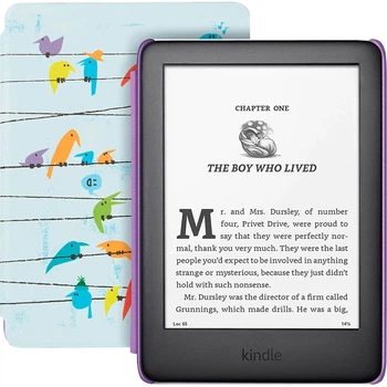 Электронная книга Amazon Kindle Paperwhite 10th Gen 8GB Kids Edition (Rainbow Birds Cover) [73739]