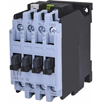 Контактор ETI CES 12.10 230V AC 3P 12A 5,5 kW 3NO+1NO силовий 4646522