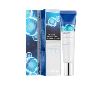 Увлажняющая сыворотка FarmStay с коллагеном для кожи вокруг глаз Collagen Water Full Moist Rolling Eye Serum 25 мл 8809480772504