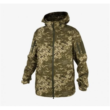 Військова тактична куртка Soft Shell весна - осінь ТТХ пиксель 52 р, зріст 182