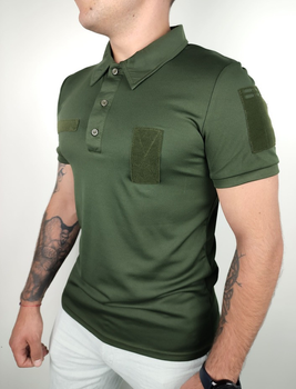 Тактическая футболка Поло Coolmax ТТХ олива L