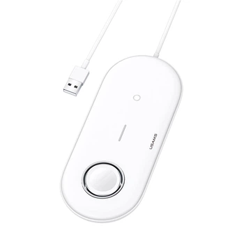 Беспроводная зарядка Qi USAMS 2IN1 для Apple Watch & Mobiles & Earbuds US-CD119 2A 10W