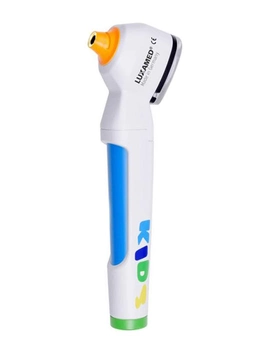 Отоскоп медичний діагностичний дитячий Luxamed LuxaScope LED 2.5В AURIS портативний кишеньковий живлення 2хААА батарейки Білий