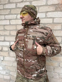 Куртка тактическая FCTdesign на сетке Софтшел M мультикам
