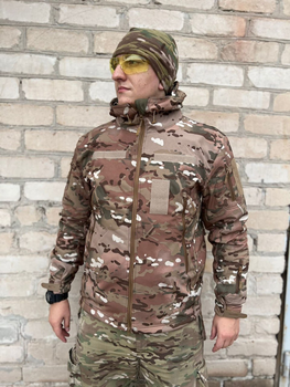 Куртка тактическая FCTdesign на сетке Софтшел S мультикам
