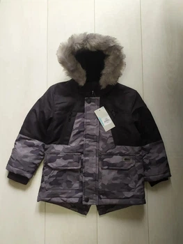 Куртка парка для хлопчика чорно-сіра Primark 98см (40009257)