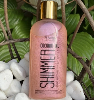 Кокосовое масло для загара с шиммером Top Beauty Coconut Oil Shimmer Rose 200 мл