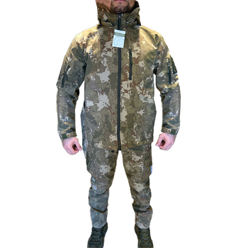 Теплый флисовый костюм куртка и штаны софтшел soft-shell размер 56 ( 3ХL )