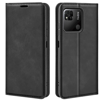 Чехол Taba Retro-Skin для Xiaomi Redmi 10C книжка кожа PU с визитницей черный