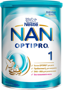 Смесь Nestle NAN 1 Optipro с олигосахаридом 2'FL для детей с рожд.400 г (7613032024918)