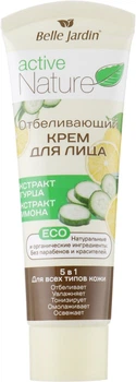 Крем для лица Отбеливающий Belle Jardin с экстрактами огурца и лимона Active Nature Eco 85 мл (5907582905882)