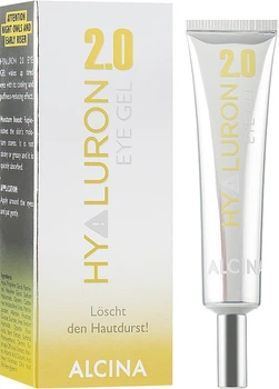 Гель зволожуючий для шкіри навколо очей - Alcina Hyaluron 2.0 Augen-Gel 15ml (213699-13566)