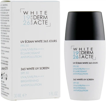 Осветляющий защитный крем 365 дней - Academie White Derm Acte 365 White Uv Screen Spf 50 30ml (510187-6605)