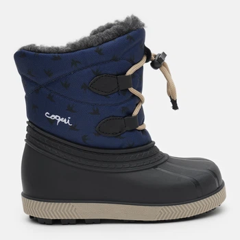 Детские зимние сапоги для мальчика Coqui Bergy 5032 22/23 Navy bird (8595662630297)