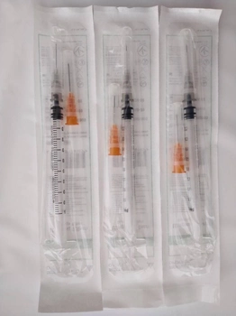 Шприцы инсулиновые одноразовые MEDICARE с двумя иголками 100 шт