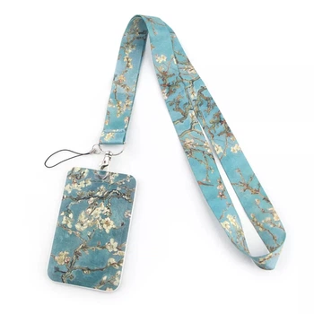 Офісний бейдж на шию Chansin Almond Blossoms Van Gogh Квітучі гілки мигдалю Ван Гог, Вертикальний (55593458)