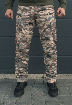 Утеплённые тактические штаны на флисе waterproof XL pixel
