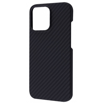 Карбоновый чехол Carbon Fiber with Magsafe для iPhone 13 Pro Max, Matte Black