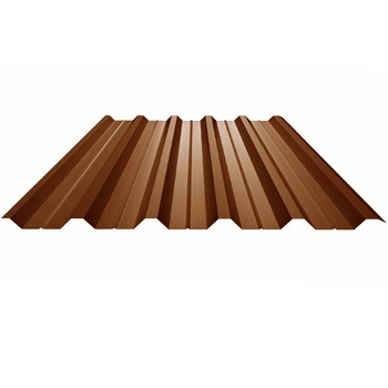 Профнастил кровельный KLEVERSTEEL ПК-35 1115/1080 мм 0,50 мм RAL 8017 Коричневий