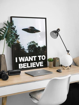 Постер X-Files. I Want To Believe Х-файлы Секретные материалы НЛО UFO (U2)