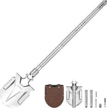 Многофункциональная туристическая лопата Naturehike Multifunctional outdoor shovel NH20GJ002 Серебристая (6927595761847)