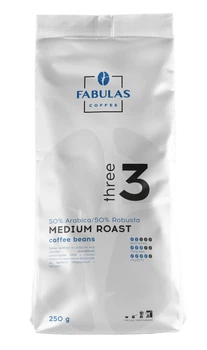 Кава в зернах Fabulas Coffee Three3 250 г
