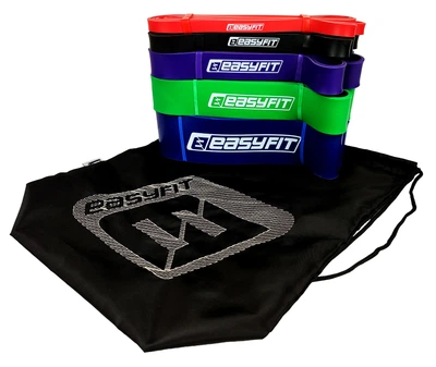 Резиновые петли EasyFit 2-110 кг (набор из 5 шт для фитнеса, тренировок, подтягиваний, резина тренировочная для турника, резинка-эспандер) EF5-2110